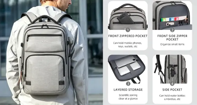 Laptop and business backpacks