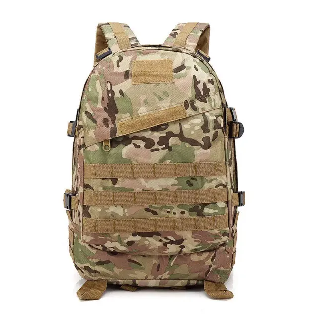 Camouflage tactical backpack in 1000D nylon with MOLLE webbing